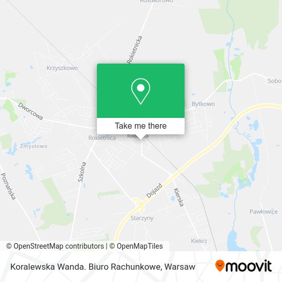 Koralewska Wanda. Biuro Rachunkowe map