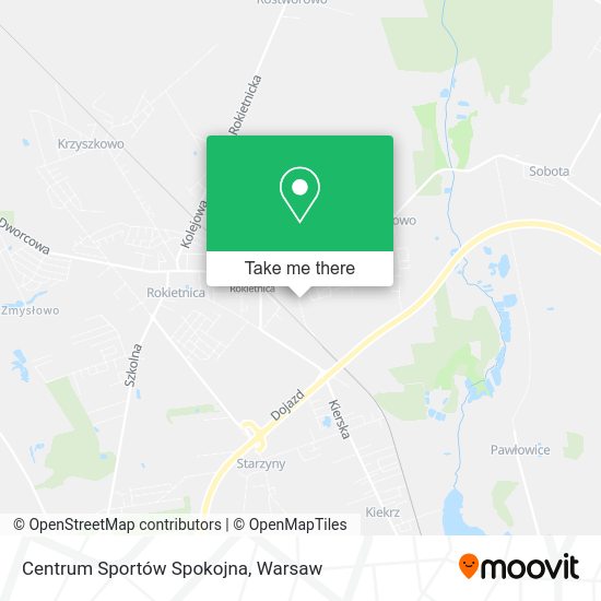 Centrum Sportów Spokojna map