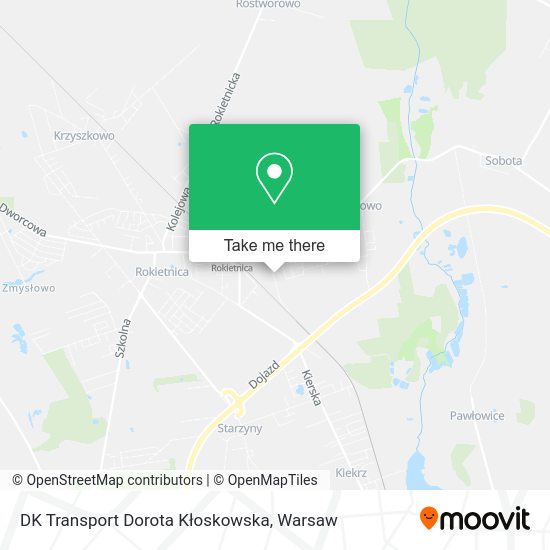 DK Transport Dorota Kłoskowska map