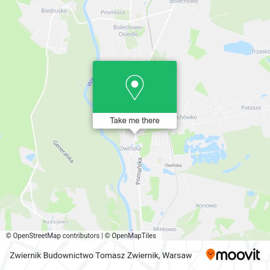 Zwiernik Budownictwo Tomasz Zwiernik map