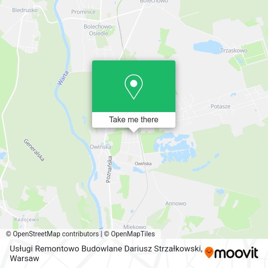 Usługi Remontowo Budowlane Dariusz Strzałkowski map