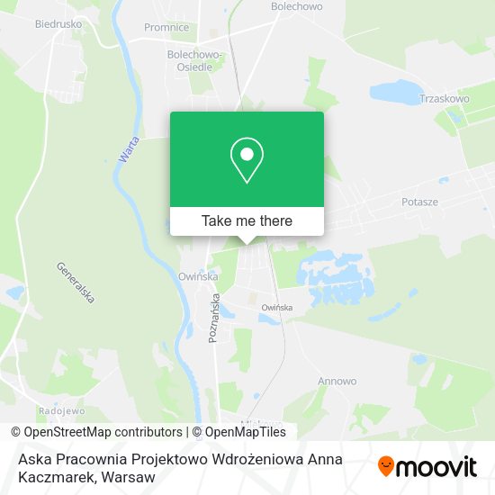 Aska Pracownia Projektowo Wdrożeniowa Anna Kaczmarek map