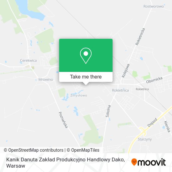 Kanik Danuta Zakład Produkcyjno Handlowy Dako map