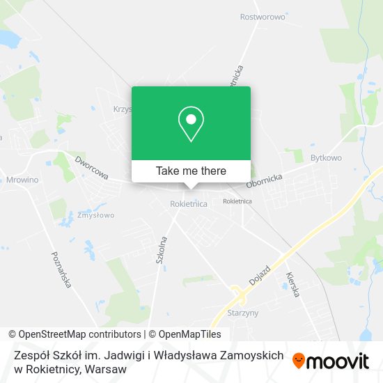 Zespół Szkół im. Jadwigi i Władysława Zamoyskich w Rokietnicy map