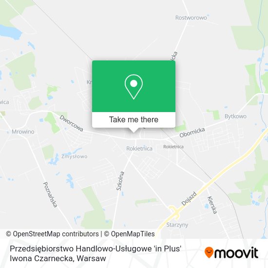 Przedsiębiorstwo Handlowo-Usługowe 'in Plus' Iwona Czarnecka map