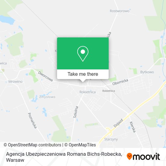 Agencja Ubezpieczeniowa Romana Bichs-Robecka map