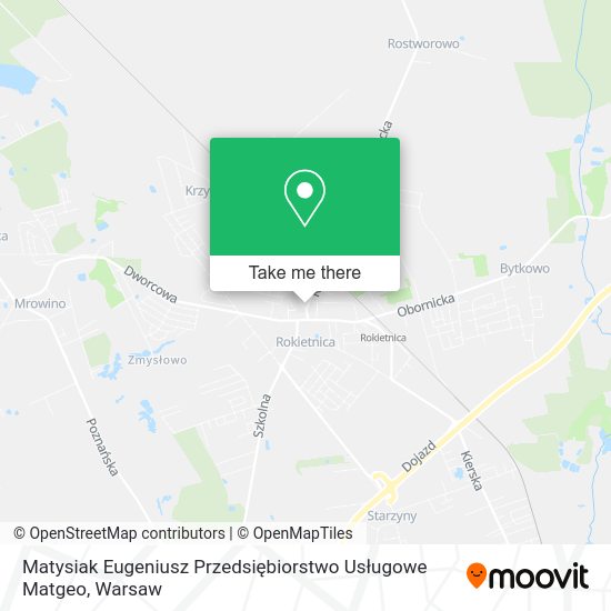 Matysiak Eugeniusz Przedsiębiorstwo Usługowe Matgeo map