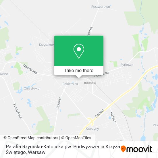 Карта Parafia Rzymsko-Katolicka pw. Podwyższenia Krzyża Świętego