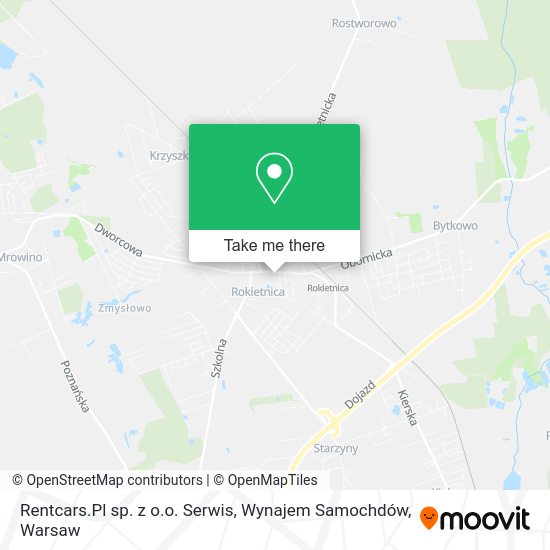 Карта Rentcars.Pl sp. z o.o. Serwis, Wynajem Samochdów