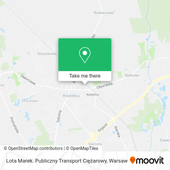 Карта Lota Marek. Publiczny Transport Ciężarowy