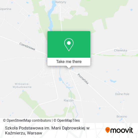 Szkoła Podstawowa im. Marii Dąbrowskiej w Kaźmierzu map