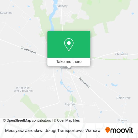 Карта Messyasz Jarosław. Usługi Transportowe