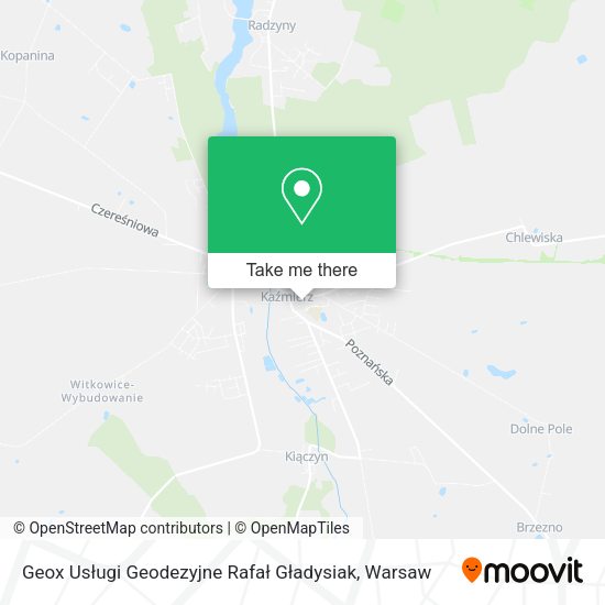 Geox Usługi Geodezyjne Rafał Gładysiak map