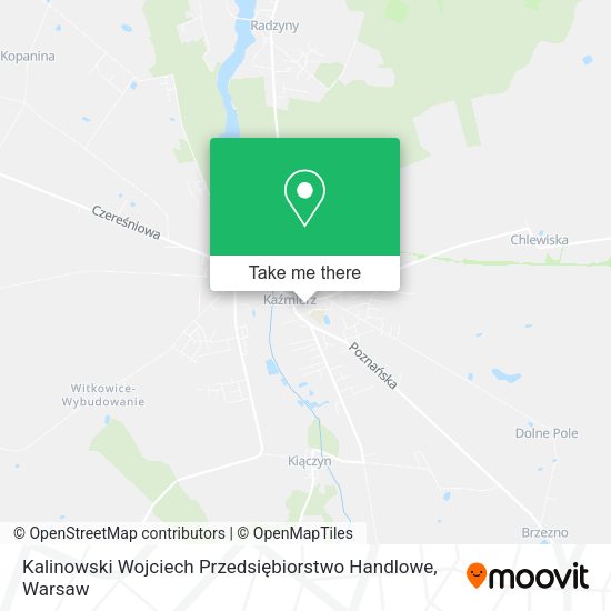 Kalinowski Wojciech Przedsiębiorstwo Handlowe map