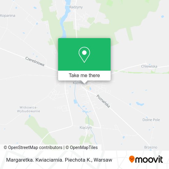 Margaretka. Kwiaciarnia. Piechota K. map