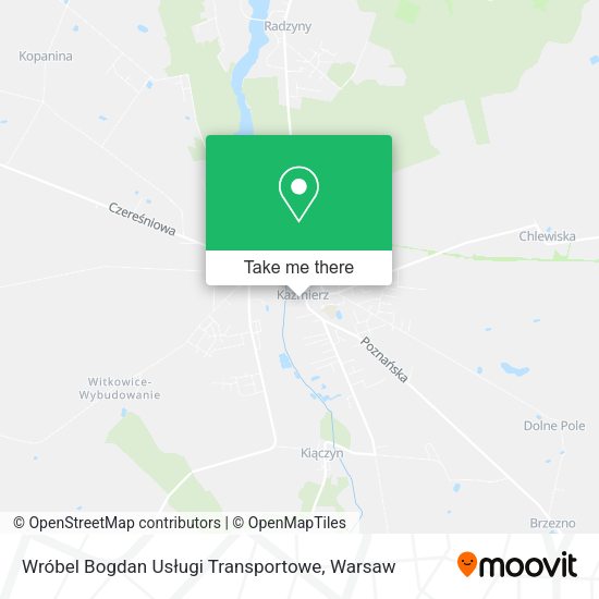 Wróbel Bogdan Usługi Transportowe map