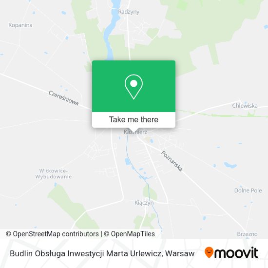 Budlin Obsługa Inwestycji Marta Urlewicz map