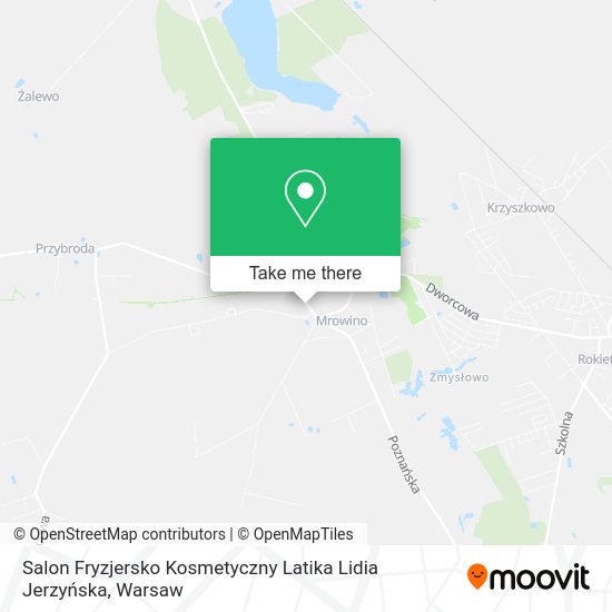 Карта Salon Fryzjersko Kosmetyczny Latika Lidia Jerzyńska