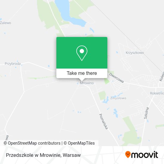 Przedszkole w Mrowinie map