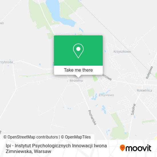 Ipi - Instytut Psychologicznych Innowacji Iwona Zimniewska map