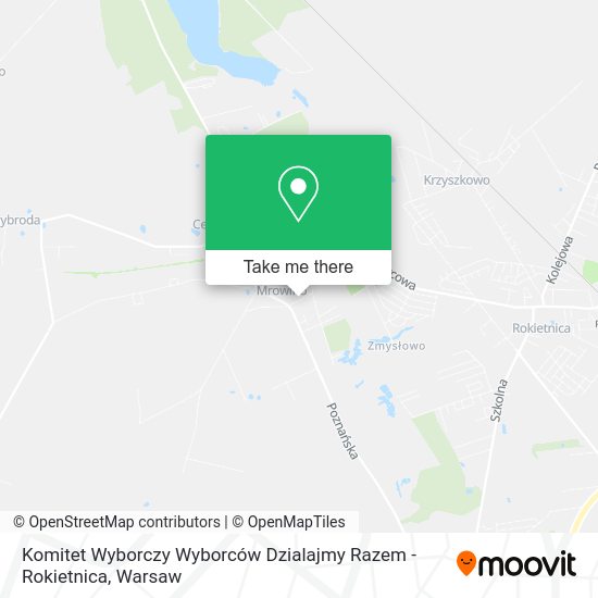 Карта Komitet Wyborczy Wyborców Dzialajmy Razem - Rokietnica