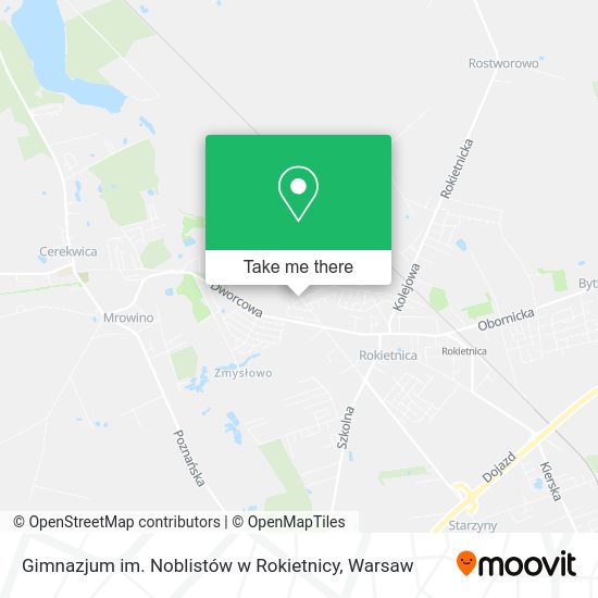 Gimnazjum im. Noblistów w Rokietnicy map