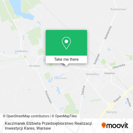 Kaczmarek Elżbieta Przedsiębiorstwo Realizacji Inwestycji Kares map