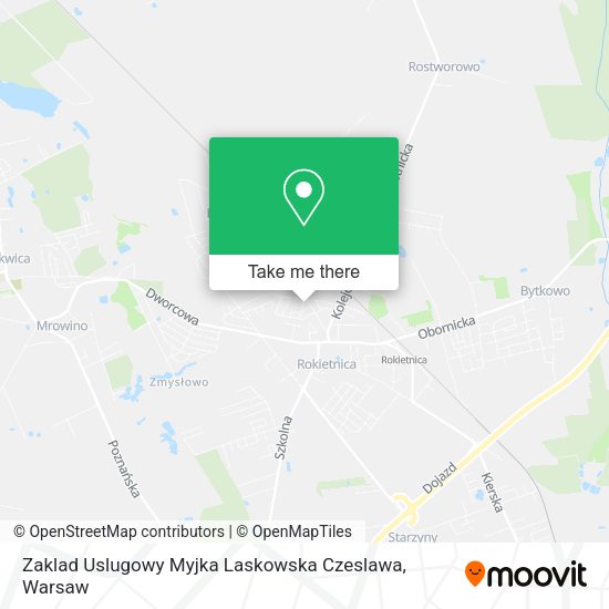 Zaklad Uslugowy Myjka Laskowska Czeslawa map