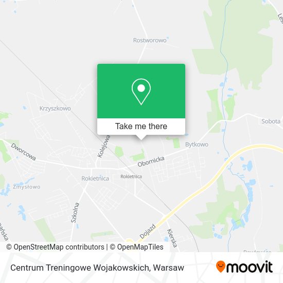 Centrum Treningowe Wojakowskich map