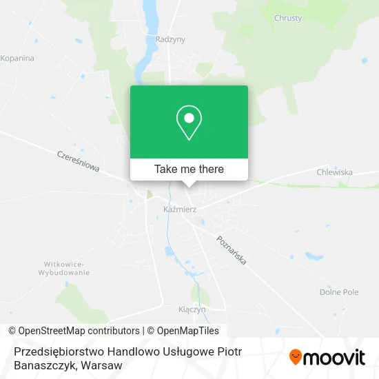 Карта Przedsiębiorstwo Handlowo Usługowe Piotr Banaszczyk