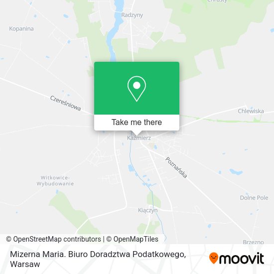 Mizerna Maria. Biuro Doradztwa Podatkowego map