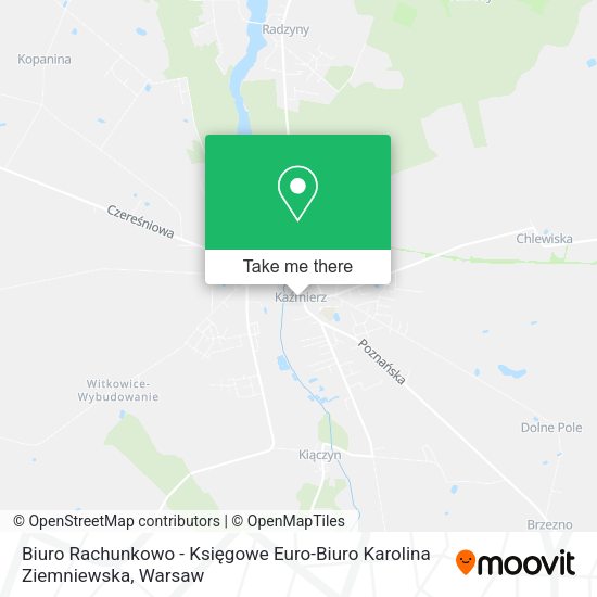 Biuro Rachunkowo - Księgowe Euro-Biuro Karolina Ziemniewska map