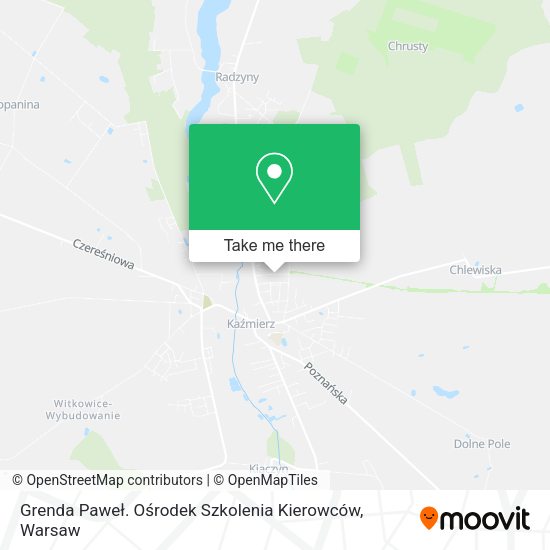 Grenda Paweł. Ośrodek Szkolenia Kierowców map