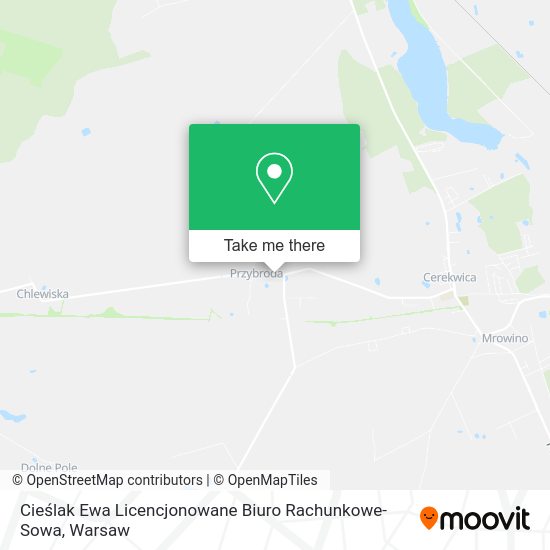 Cieślak Ewa Licencjonowane Biuro Rachunkowe-Sowa map