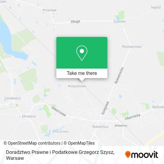 Doradztwo Prawne i Podatkowe Grzegorz Szysz map