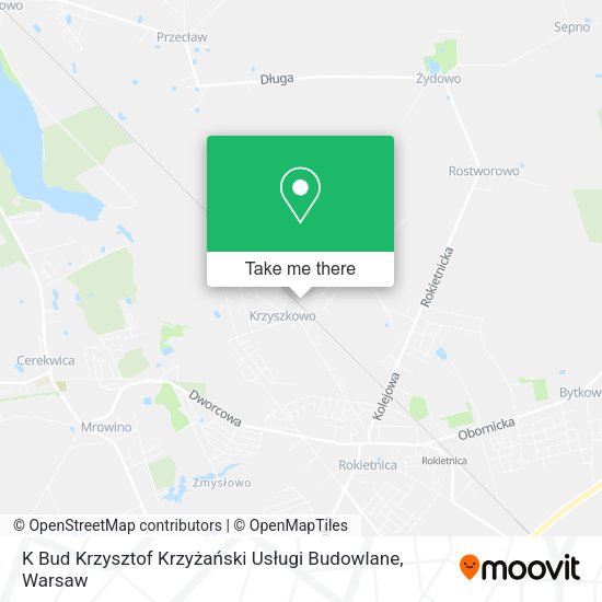 K Bud Krzysztof Krzyżański Usługi Budowlane map