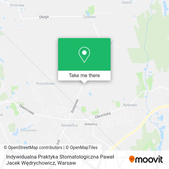 Indywidualna Praktyka Stomatologiczna Paweł Jacek Wędrychowicz map