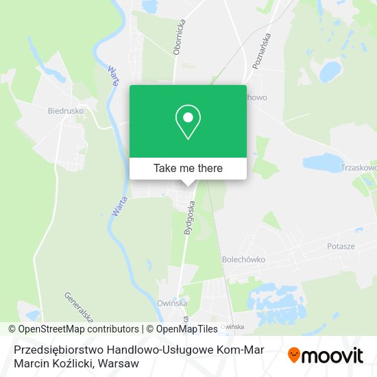 Przedsiębiorstwo Handlowo-Usługowe Kom-Mar Marcin Koźlicki map