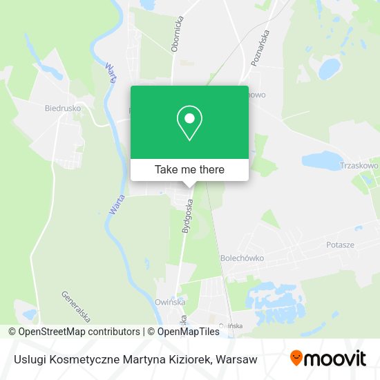 Uslugi Kosmetyczne Martyna Kiziorek map