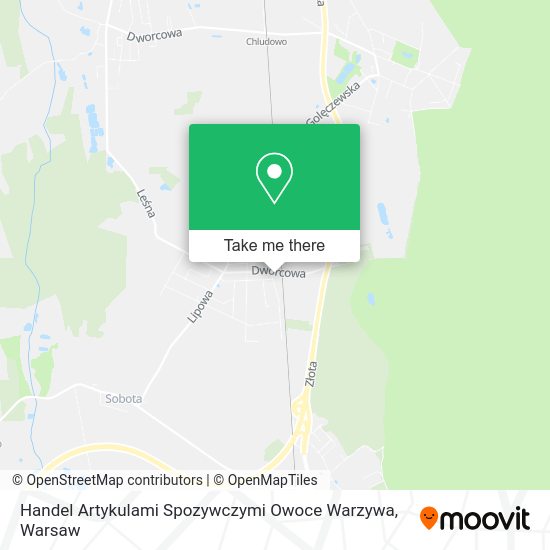 Handel Artykulami Spozywczymi Owoce Warzywa map