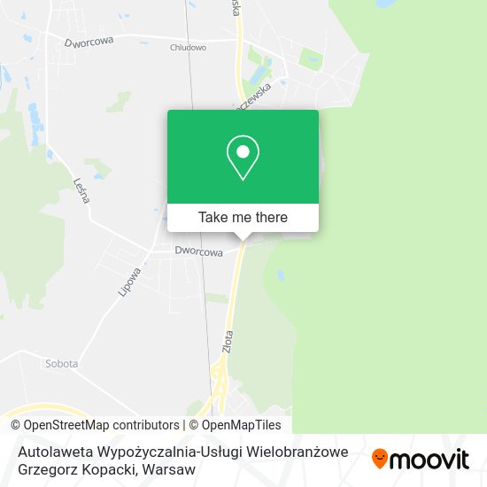 Autolaweta Wypożyczalnia-Usługi Wielobranżowe Grzegorz Kopacki map