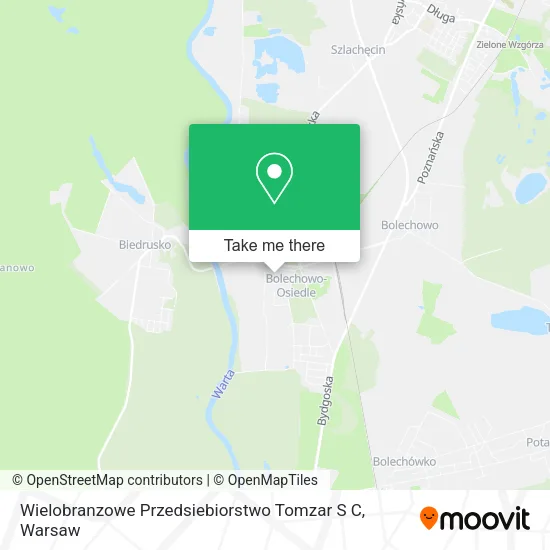 Карта Wielobranzowe Przedsiebiorstwo Tomzar S C
