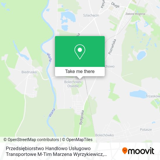 Przedsiębiorstwo Handlowo Usługowo Transportowe M-Tim Marzena Wyrzykiewicz map