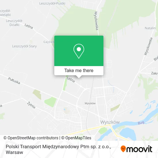 Карта Polski Transport Międzynarodowy Ptm sp. z o.o.