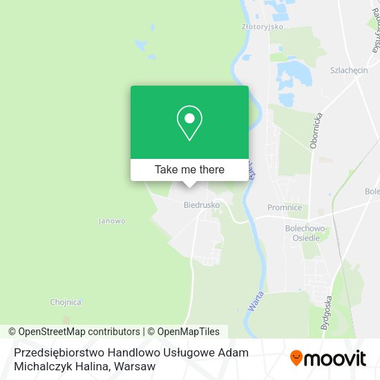 Przedsiębiorstwo Handlowo Usługowe Adam Michalczyk Halina map