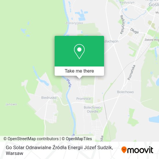 Go Solar Odnawialne Źródła Energii Józef Sudzik map