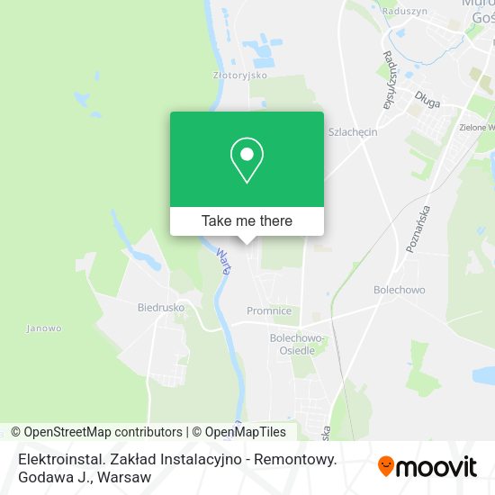 Elektroinstal. Zakład Instalacyjno - Remontowy. Godawa J. map