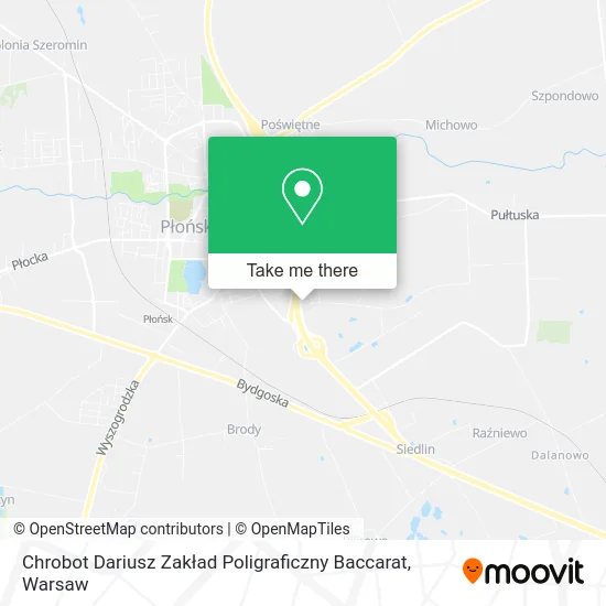Chrobot Dariusz Zakład Poligraficzny Baccarat map