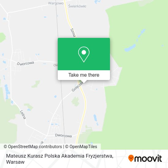 Mateusz Kurasz Polska Akademia Fryzjerstwa map