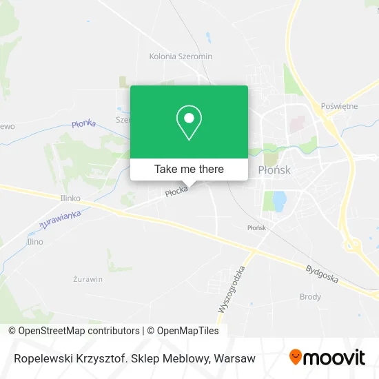 Ropelewski Krzysztof. Sklep Meblowy map